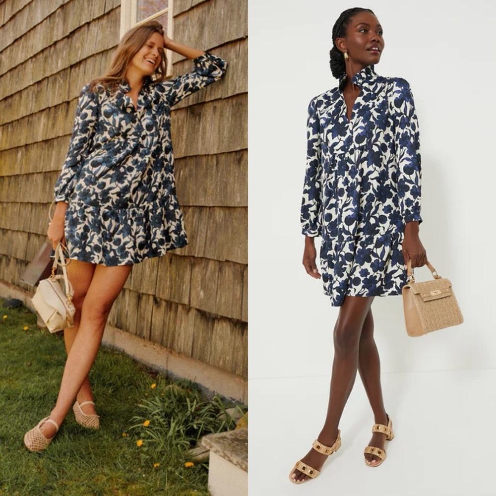 NWT Tuckernuck Blue Poppy Palmerston Floral Dress
